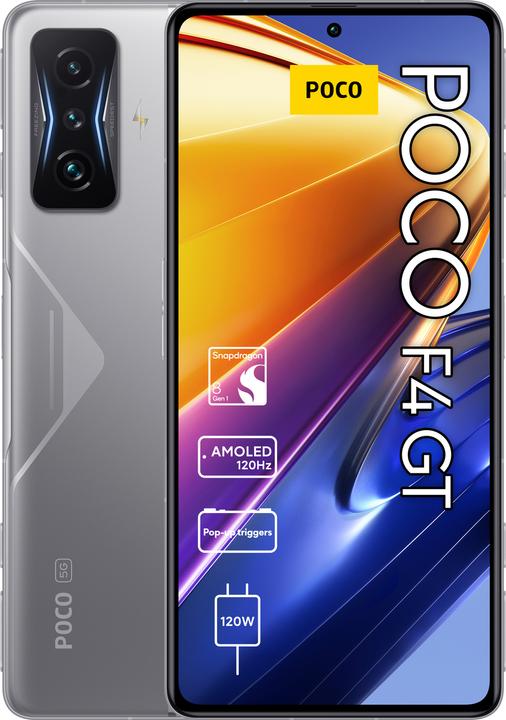 Produktbild Xiaomi Poco F4 Gt (128 GB, Knight Silver, 6.67", Dual SIM, 64 Mpx, 5G)