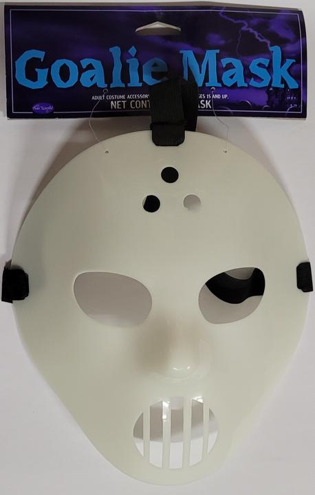 Produktbild Erfurth Hockey Maske weiss, leuchtet im Dunkeln