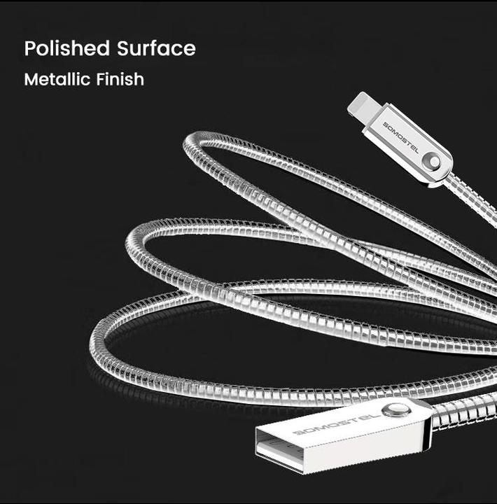 Immagine prodotto Somostel Cavo USB-A - microUSB 1 m argento (SMS-BJ01) (1 m, USB 3.1)