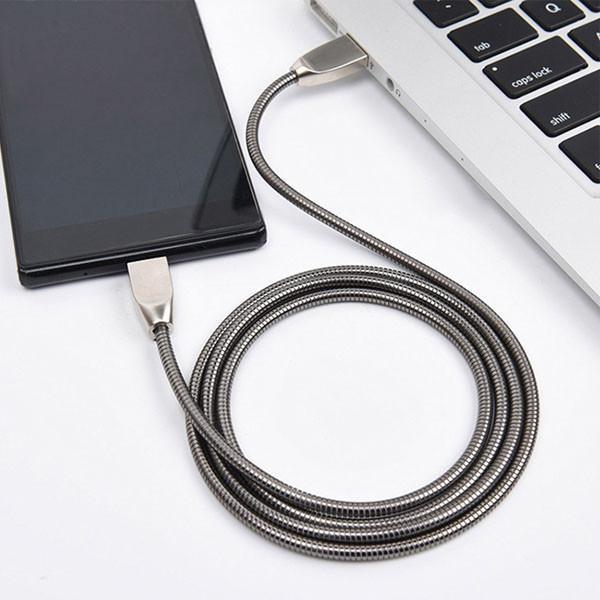 Immagine prodotto Somostel Cavo USB-A - microUSB 1 m argento (SMS-BJ01) (1 m, USB 3.1)
