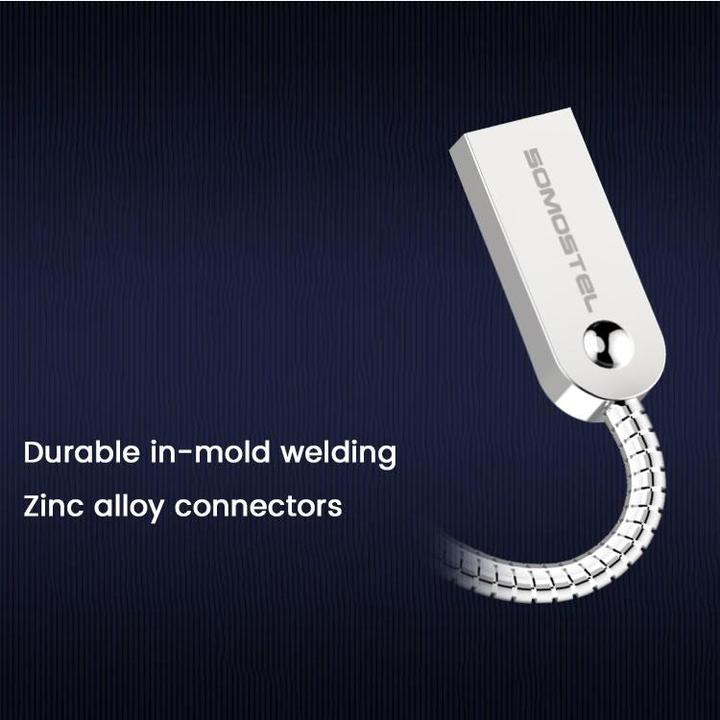 Immagine prodotto Somostel Cavo USB-A - microUSB 1 m argento (SMS-BJ01) (1 m, USB 3.1)