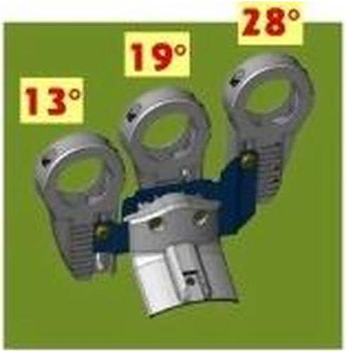 Image du produit Cahors Support multifeed G3 pour antenne Bisat 0914460, 13°,19° et 28.2°. (Support d'alimentation multiple)