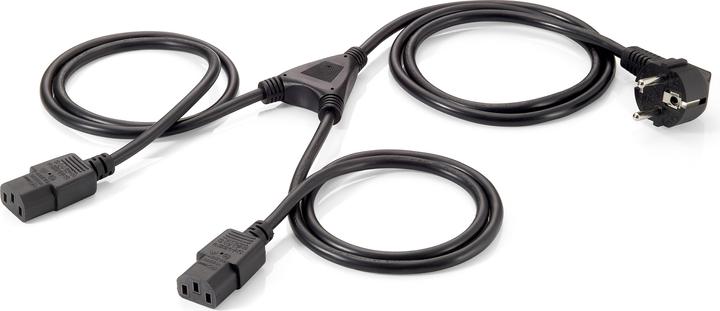 Image du produit equip Câble d'alimentation en Y Schuko -> 2x IEC C13 St/Bu 1.8m Polybag (1.80 m)
