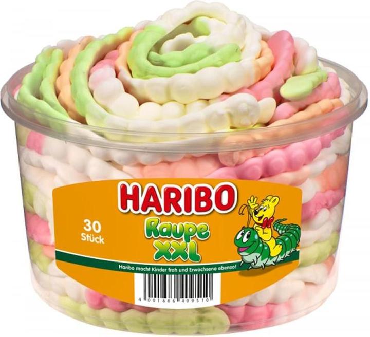 Image du produit Haribo Chenille XXL Sucre mousseux 30 pcs (30 pcs, 960 g)