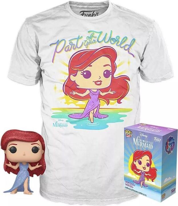 Actual product image Funko Pop & Tee Disney Sirenetta 30Th Ariel (L) PTF