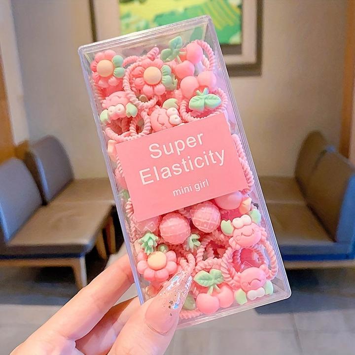 Activity Board 30pcs Adorable elastische Haargummis, Haarbänder für Mädchen, Stil Haargummisx