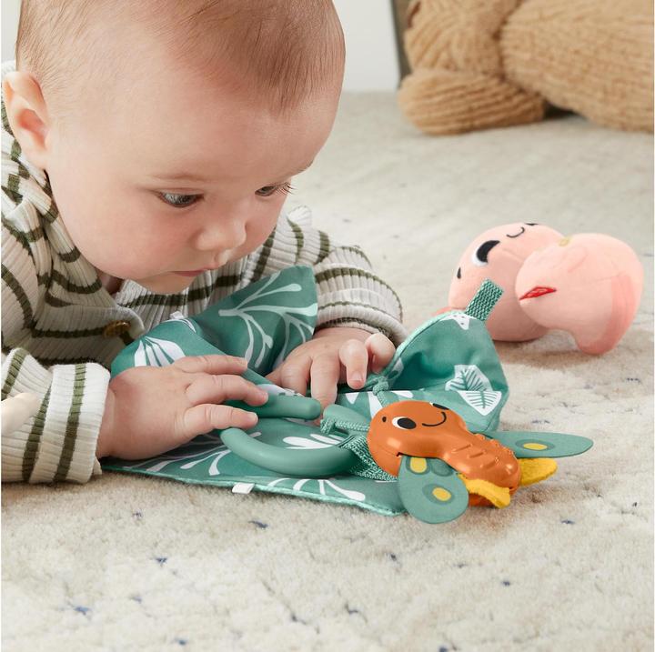 Produktbild Fisher-Price Sensorische Erlebnisse Geschenkset, 4 sensorische Spielzeuge mit feinmotorischen Aktivitäten für Bab