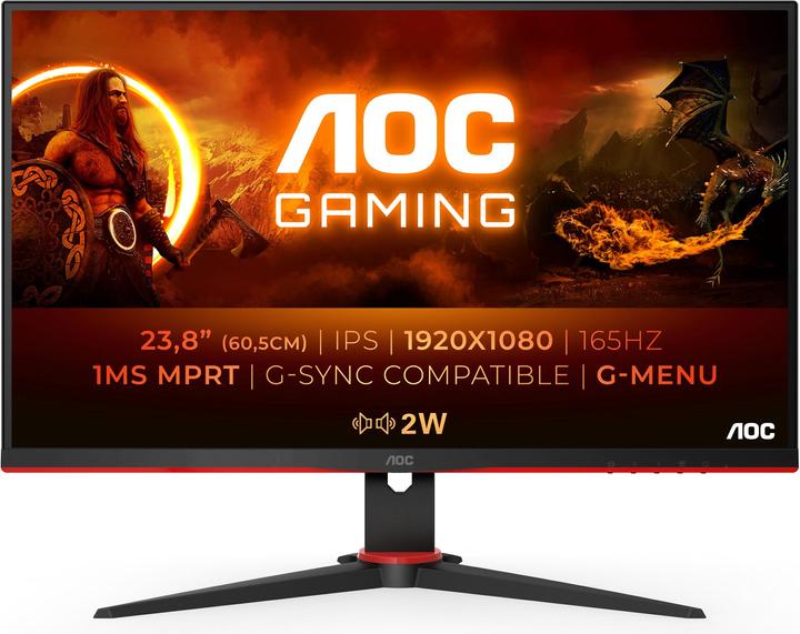 AOC 24G2SPU/BK (1920 x 1080 Pixel, 23.80")
