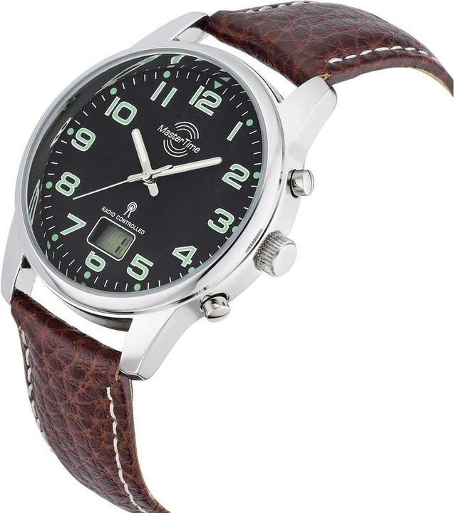 Actual product image Conrad Components Master Time radio controlled men watch (Radio-controlled clock, Digital watch, Analogue wristwatch, 41 mm)
