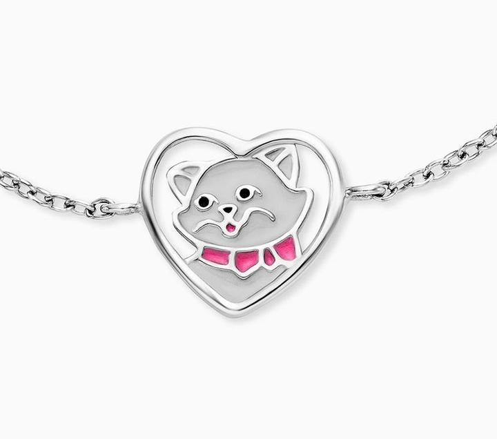 Immagine prodotto Herzengel Bracciale gatto (12 cm, Argento 925, Smalto)