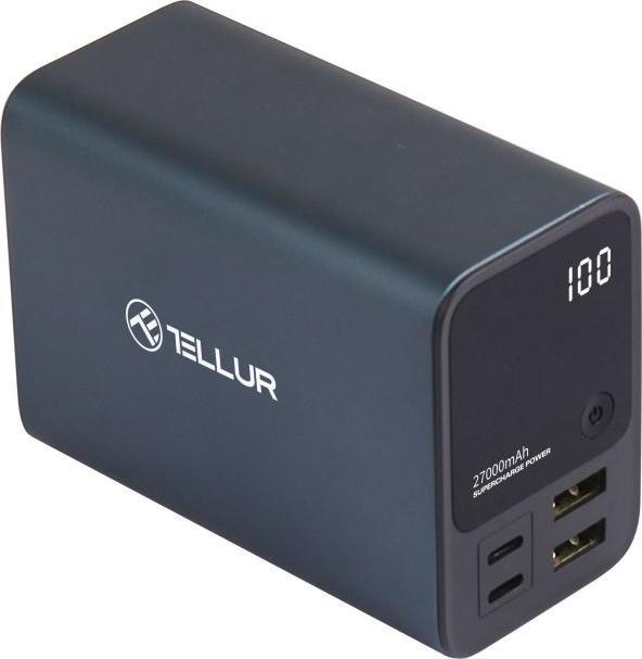 Image du produit Tellur Banque d'alimentation Ultra Pro PD903 27000mAh BLue (27000 mAh, 100 W)