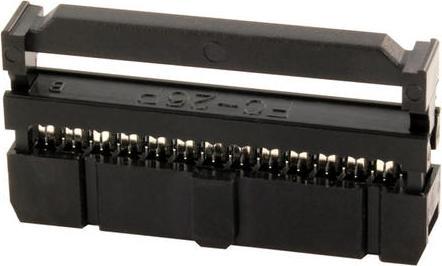 Actual product image CONNECT post socket for ribbon cable, RM 2.54, 16-pin