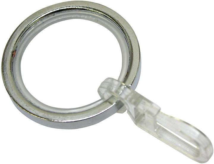 Produktbild Gardinia Vorhangring mit Gleiteinlage Chrom, 10 Stück