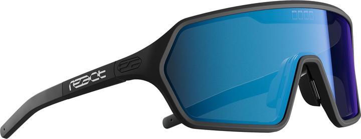 React rev sky/black Sonnenbrille schmal (Black, blue mirrored)