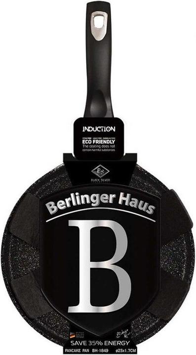 Productafbeelding BerlingerHaus GRANIETPAN VOOR PANSPAKKEN 25cm Zwart Zilver BH-1849 (25 cm, Kookpotten en pannenset, Aluminium)