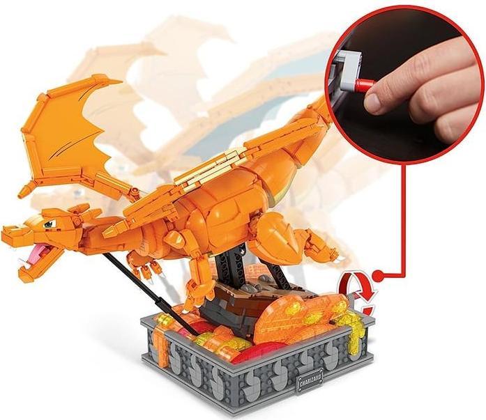 Produktbild MEGA Pokémon Motion Glurak bewegliches Bauset