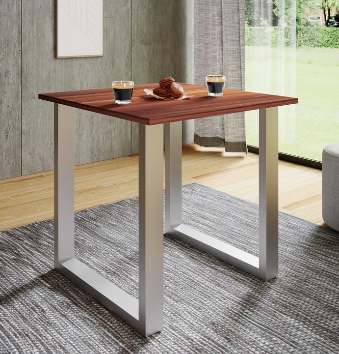 Image du produit VCM Table de salle à manger en bois Xona U argent (110 x 50 x 76 cm)