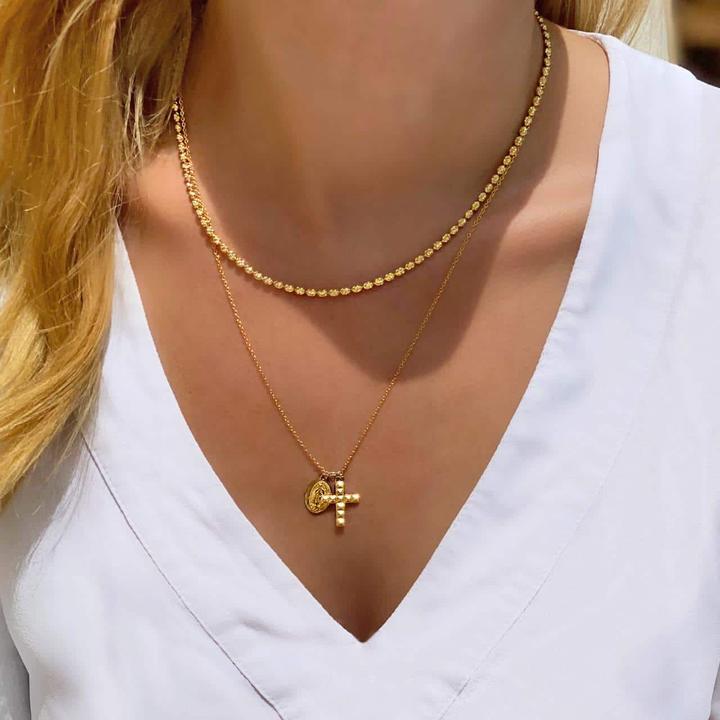 Immagine prodotto Candy Collana Valori, argento 925, placcato oro (Placcato oro 18k, Argento 925, 42 - 45 cm)