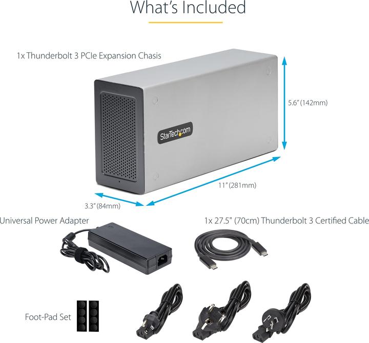 Produktbild StarTech 2TBT3-PCIE-ENCLOSURE (Thunderbolt, 2 Ports)