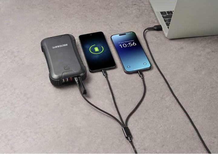 Produktbild No Name USB-Ladekabel USB 2.0 USB-A Stecker, USB-C® Stecker, USB-Micro-B Stecker, Apple (3 m, USB 2.0)
