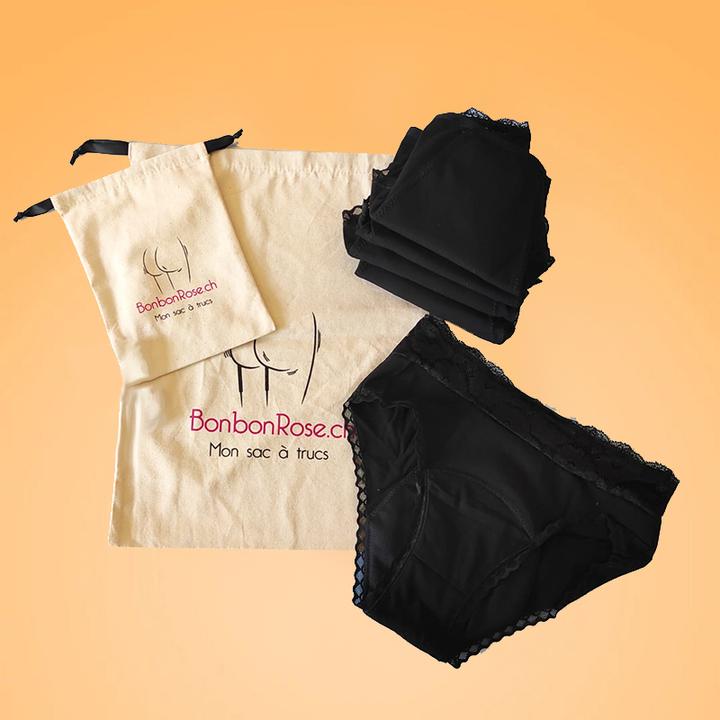 Bonbon Rose 5er-Pack Menstruationshöschen (4XL)