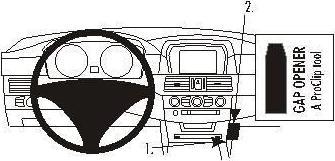 Produktbild Brodit 853283 Autohalterung BMW 520-545/M5 E60 E61
