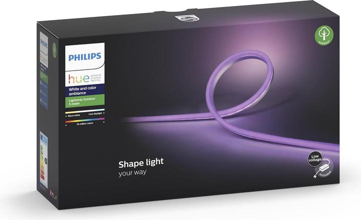 Actual product image Philips Hue Outdoor Light Strip 5m DE Plug (Multicoloured, 500 cm, Outdoor)