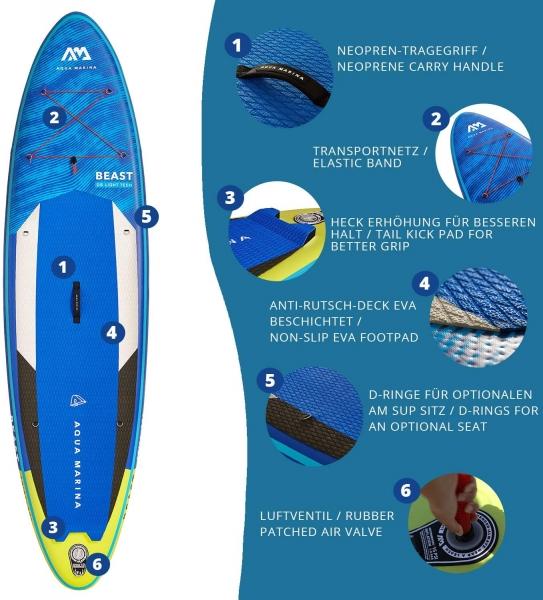 Produktbild Aqua Marina Advanced All-Around iSUP BEAST (10'6")