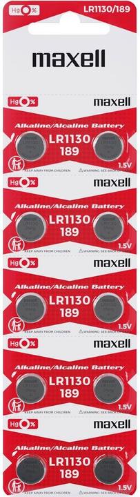 Image du produit Maxell LR1130 Blister (10 pcs, AG10, 50 mAh)