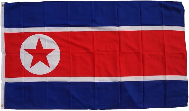 Produktbild trends4cents Flagge Nordkorea 90 x 150 cm Fahne mit 2 Ösen 100g/m² Stoffgewicht Hissflagge zum Hissen
