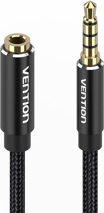 Actual product image Vention TRRS 3.5mm Male to 3.5mm Female Audio Extender 3m BHCBI Black (3 m)