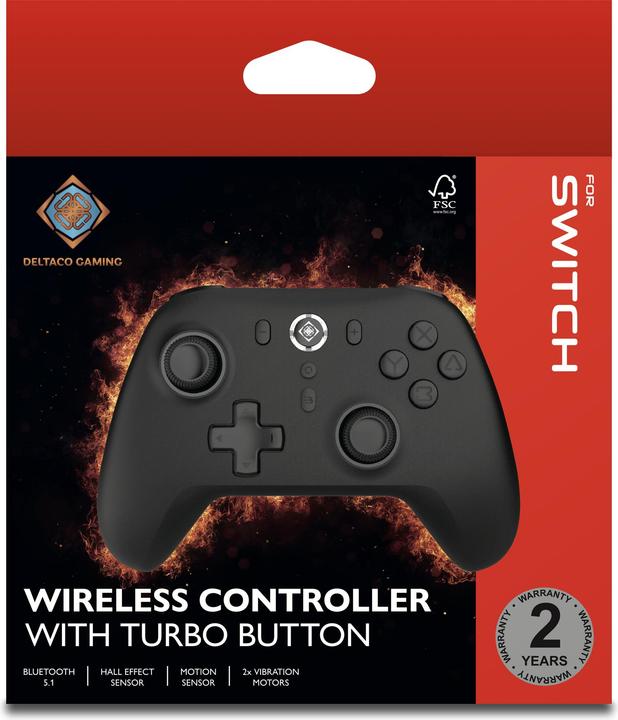 Image du produit Deltaco Contrôleur sans fil pour Switch, PC (Android, iOS, Switch, Steam Machine, Switch OLED)