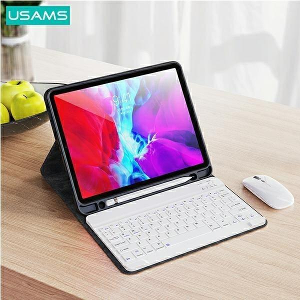 Actual product image Usams Etui Winro z klawiaturą iPad Pro 11" zielone etui-biała klawiatura/green cover-white keyboard