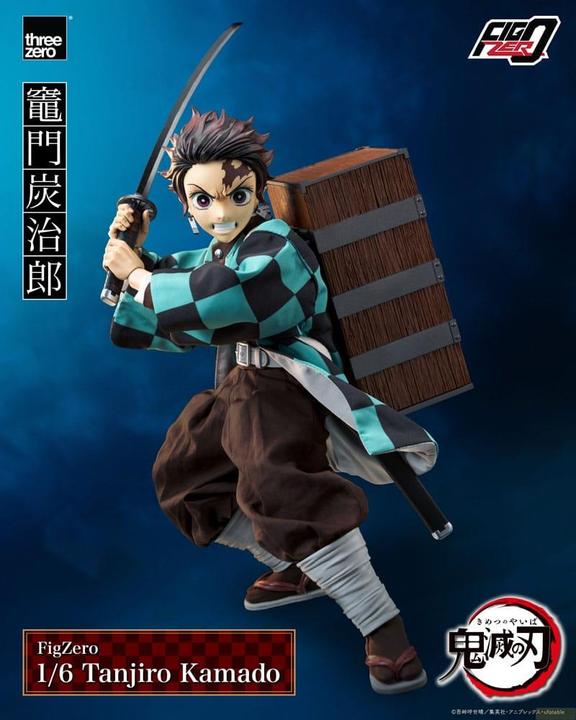 Actual product image ThreeZero Demon Slayer: Kimetsu no Yaiba FigZero action figure 1/6 Tanjiro Kamado 27 cm