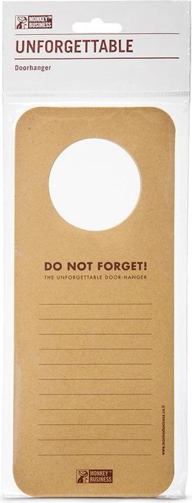 Produktbild Monkey Business Unforgettable Doorhanger - Notizblock Türhänger