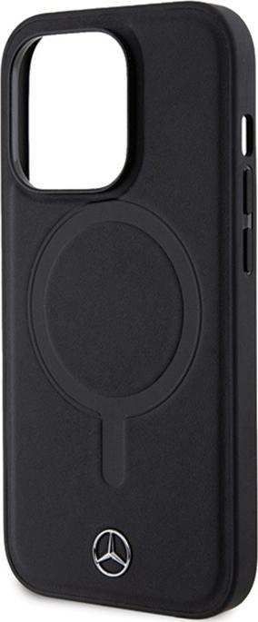 Actual product image Mercedes MEHMP14L23RCMK iPhone 14 Pro 6.1" czarny/black hardcase Smooth Leather MagSafe (Apple iPhone 14 Pro)