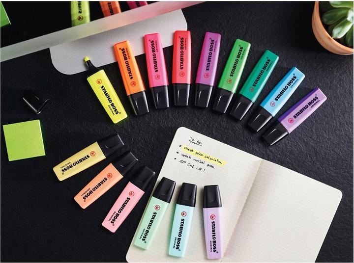 Actual product image STABILO Boss Original Pastel Bag (Sorted, 5 mm, 4 x)