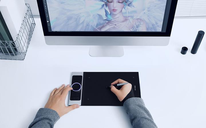 Productafbeelding XP-Pen Grafisch tablet De Deco Pro is een klein draadloos tablet