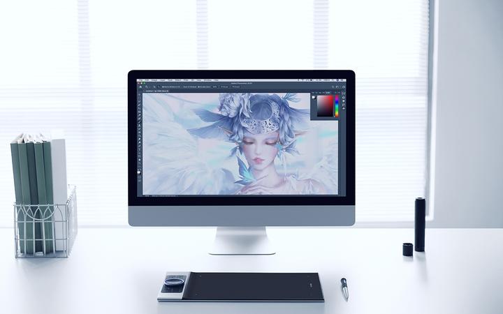 Productafbeelding XP-Pen Grafisch tablet De Deco Pro is een klein draadloos tablet