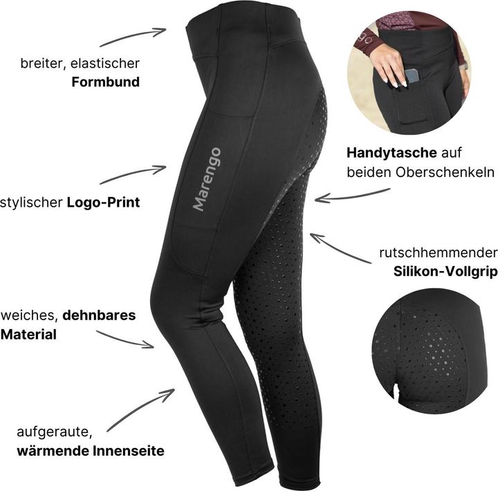 Actual product image Marengo Chilly Fullgrip thermal riding leggings (XXS)