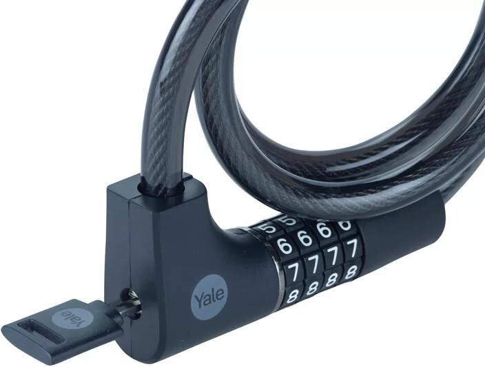 Actual product image Yale Essential Security Combination & Key Cable Lock