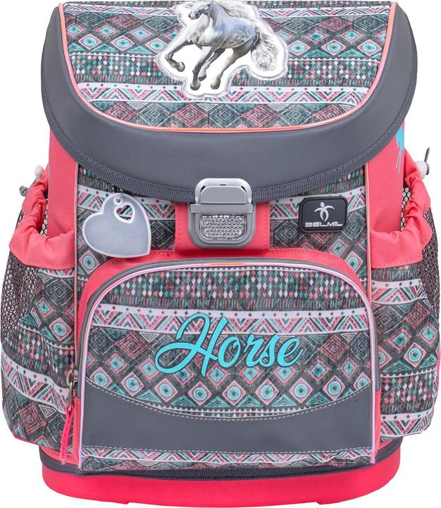 Image du produit Belmil MINI FIT sac à dos scolaire set de 4 pièces Horse Aruba Blue (17 l)