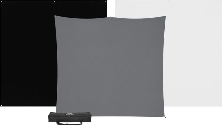 Produktbild Westcott X-Drop Pro 3-Pack Backdrop Kit (8x8) Backdrop Kit, 2,4 x 2,4 m (240 cm)