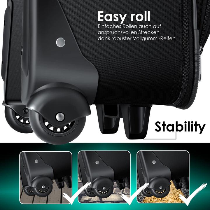 Produktbild Kesser Kofferset (60 l, Handgepäck (bis 50l), M (50 - 90l), L (90 - 115l))
