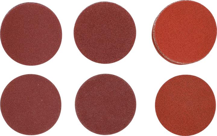 Actual product image BGS Sanding Pads for Eccentric Sanders Ø 75 mm K 60 - 80 - 120 30 pcs. (80 - 120)