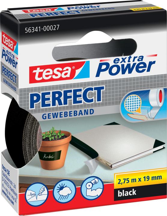 Image du produit tesa EXTRA POWER PERFECT Bande tissée, Ductape renforcé de tissu (19 mm)