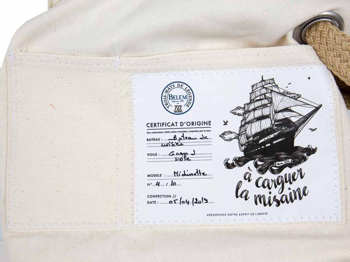 Actual product image 727 Sailbag Small Dacron bag,The Midinette