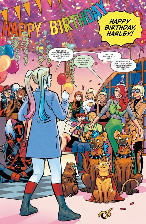 Actual product image Panini Harley Quinn (German, Riccardo Fedrici, Marcial Toledano Vargas, Dani, Grace Ellis, Gretchen Felker-Martin, Hannah Templer, Sweeney Boo, Alexis Quasarano, Tini Howard, Joanne Starer, Brandt & Stein, Erica Henderson, Natacha Bustos, 2025)