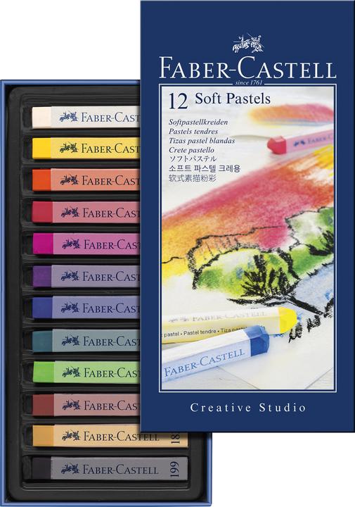 Actual product image Faber-Castell Soft pastels STUDIO (Multicoloured, 12 x)