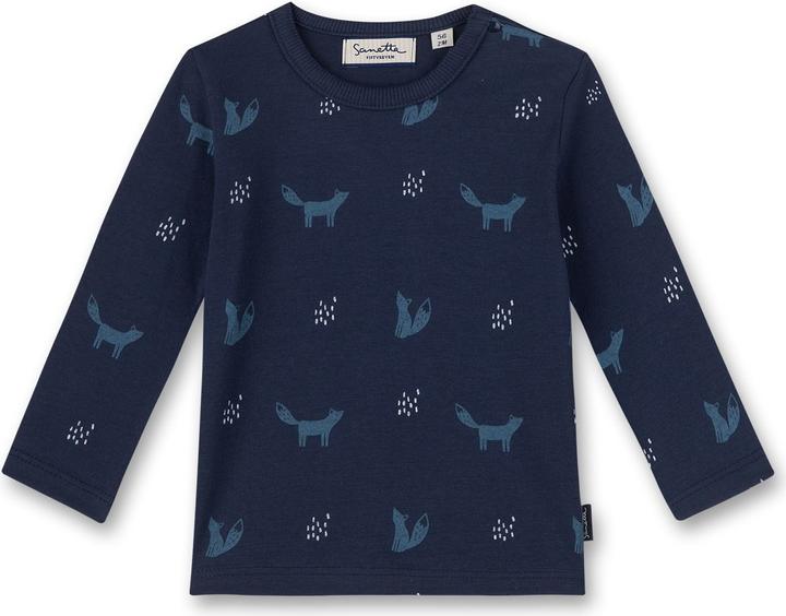 Actual product image Sanetta Baby shirt Clever Fox allover (80)